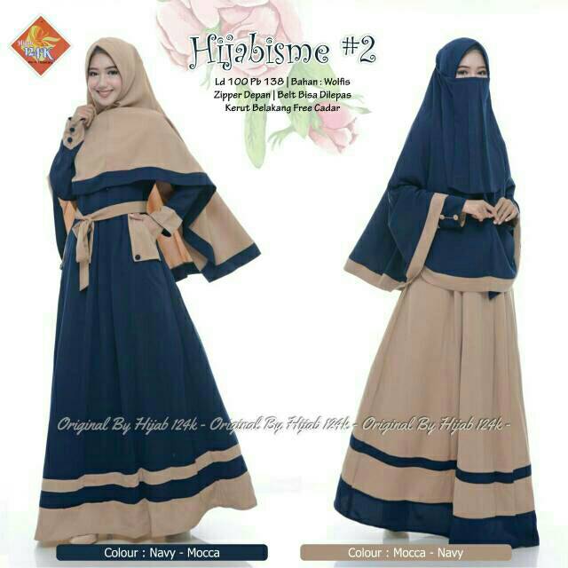Gamis Syari Kerut Wolfis Hijabisme #2 Ori 124k