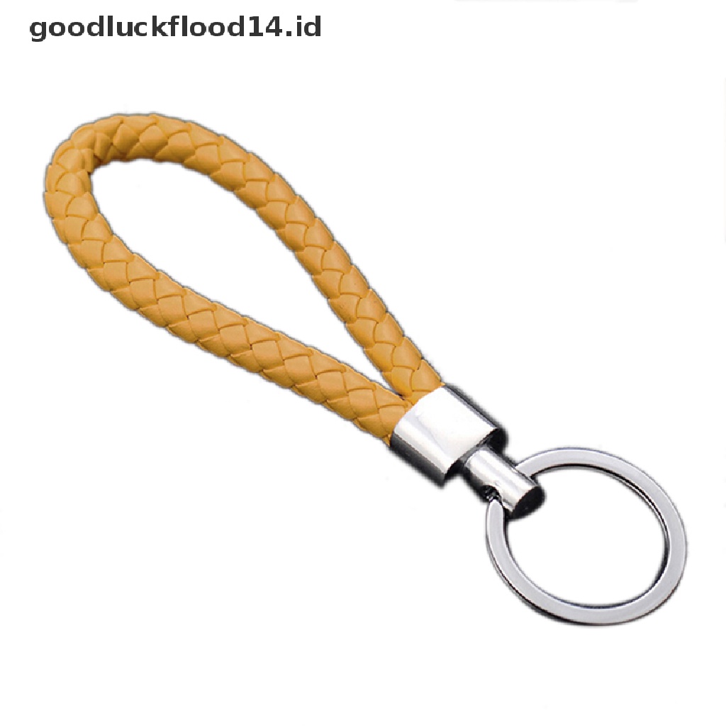 [OOID] 2016 Fashion Men Leather Key Chain Ring Keyfob Car Keyring Keychain Gift ID