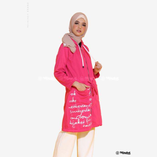 Jaket Muslimah / Jaket Hijab / Jaket Kekinian / Jaket Premium | Hijacket Urbanashion IndonesianBrand-Rosepink