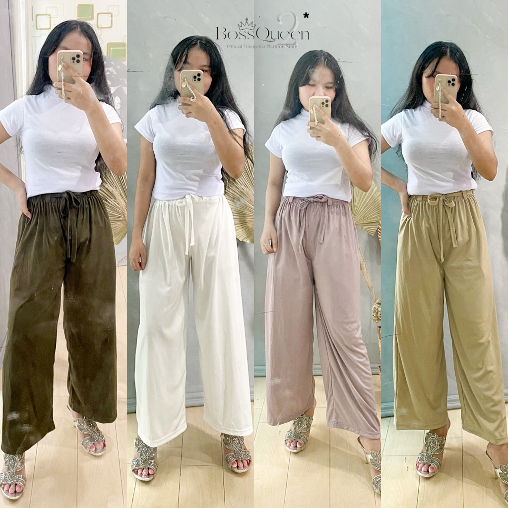 Celana Kulot Premium / Kulot BASIC Premium- Highwaist Kulot Palette 1, Kulot Basic pants Celana Wanita &quot;Best Seller&quot; Fit to S-XXL