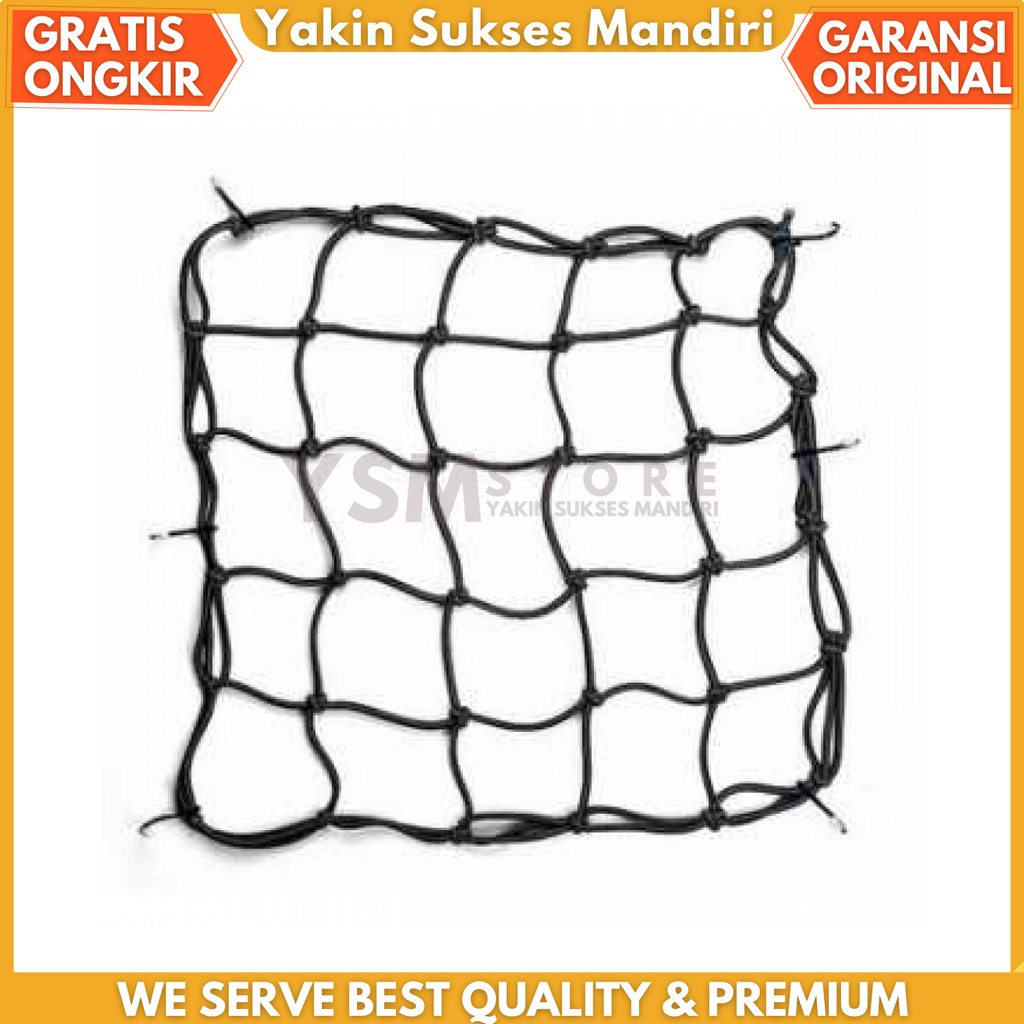 Tali Jaring Helm Motor Pengikat Helem Motor Karet Ikat Helm 6Hook 30CM