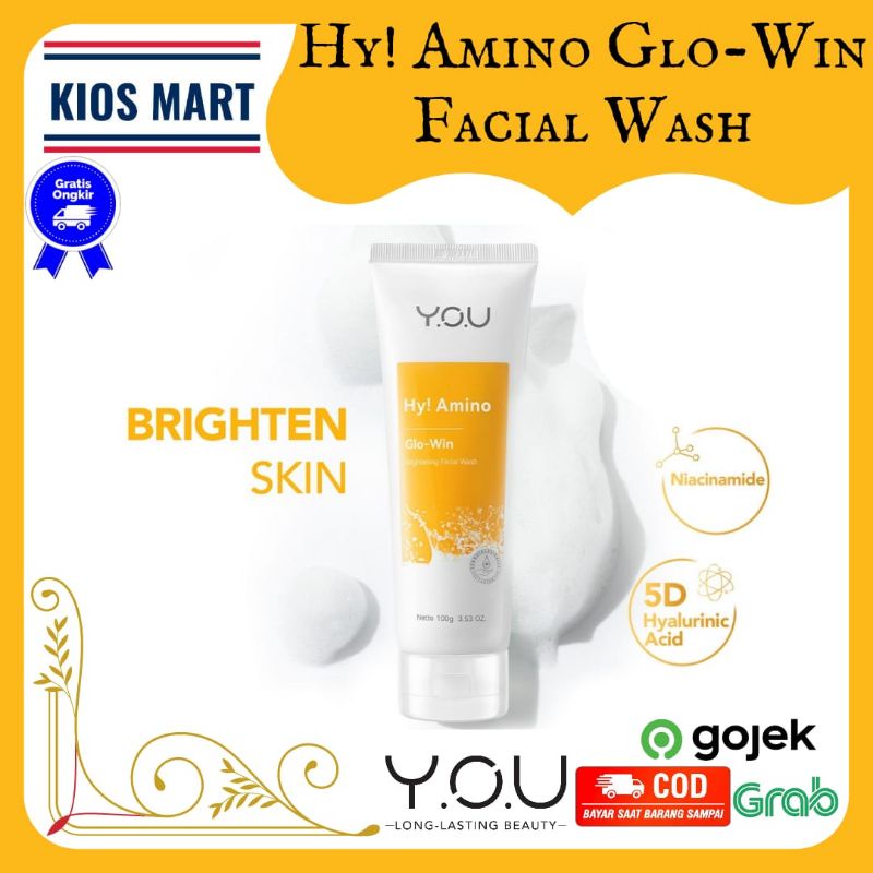 You Hy! Amino Facial Wash | Brightening | Hydrating | Anti Acne | Oil Control 100g-Brightening