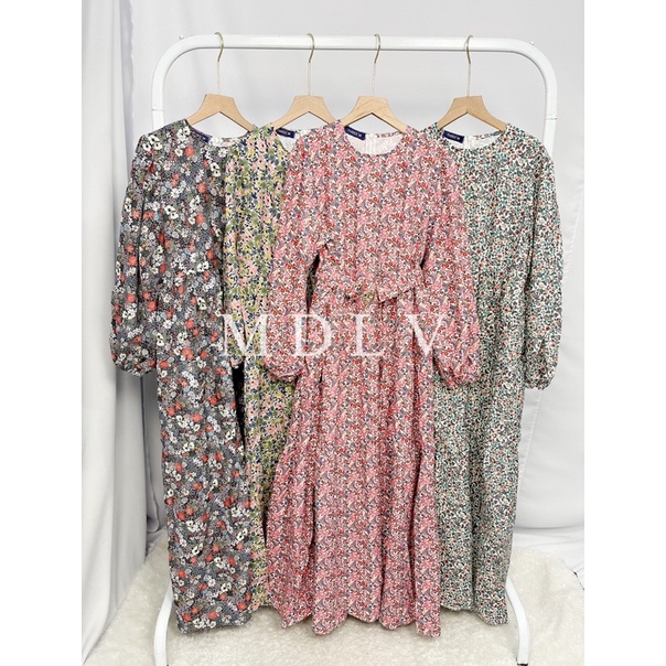 MDLV 01190 ATTICIA MAXI DRESS KOREA DRESS MAXI DRESS MUSLIM GAMIS MAXI FASHION MUSLIM FASHION IMPORT