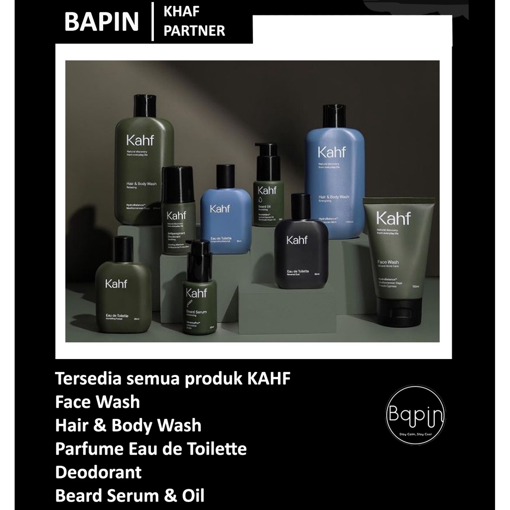 KAHF Face Wash Perawatan Wajah Pria Sabun muka Kahf Parfum Kahf Body Wash Original BPOM