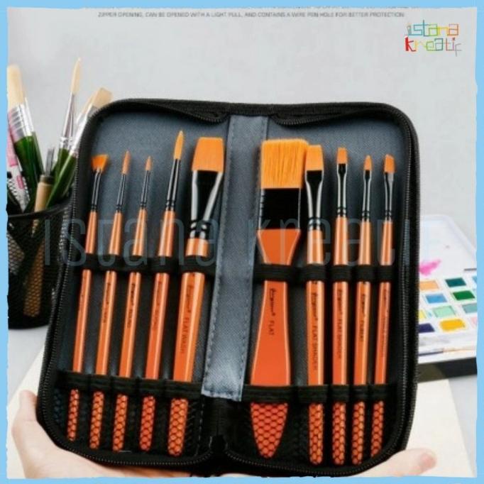 

PROMO Giorgione Brush Set 10 G-F300 For Watercolor | Kuas Lukis Cat Air