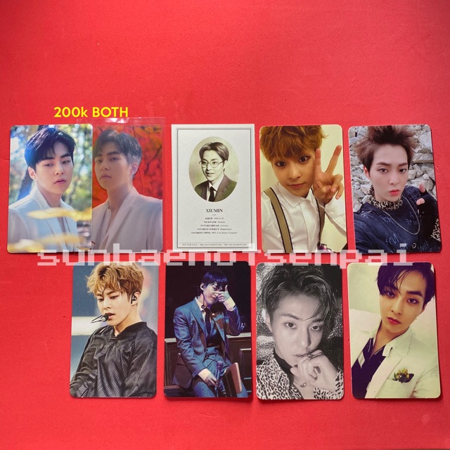 Booked Xiumin Elyxion Card Wallet PC