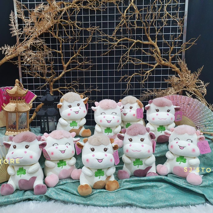 Hiasan aksesoris boneka lucu imlek 2021 kerbau
