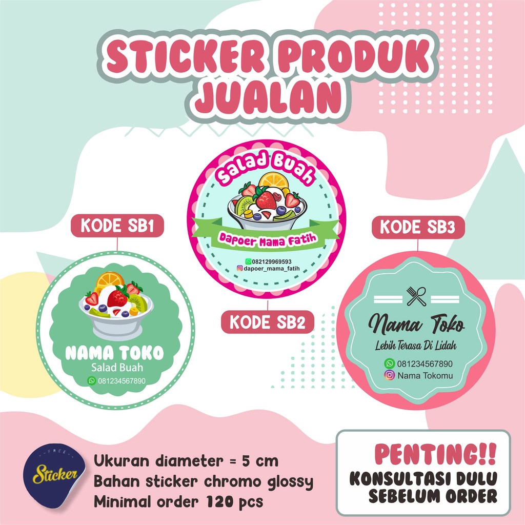 

STICKER PRODUK JUALAN MAKANAN MINUMAN OLSHOP