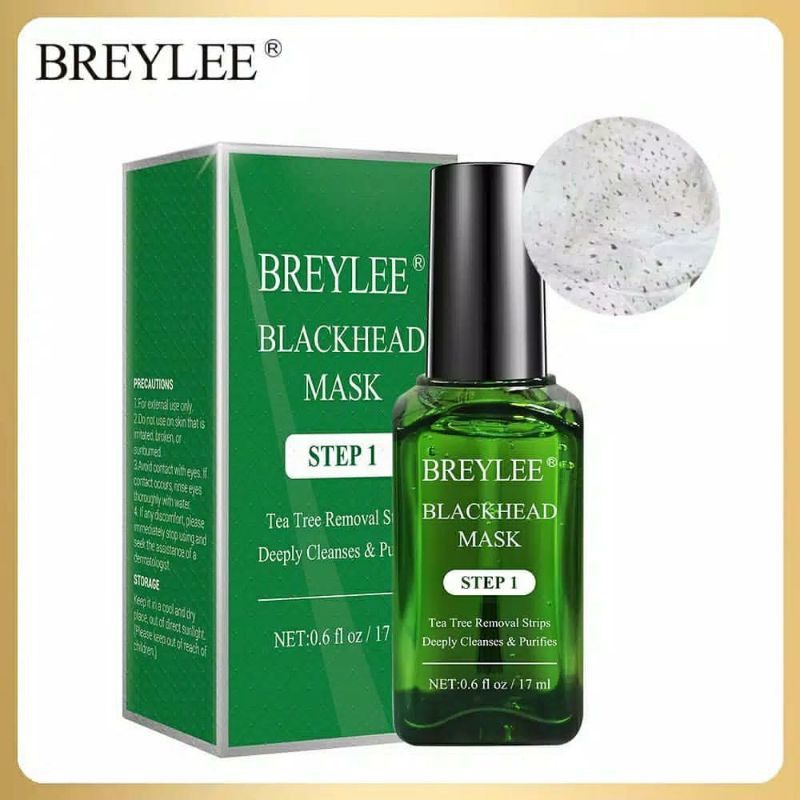 BREYLEE BLACKHEAD REMOVER 2 STEPS 100% ORIGINAL + 100pcs kertas