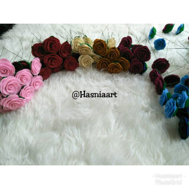 

READY Bunga flanel pertangkai MURAH