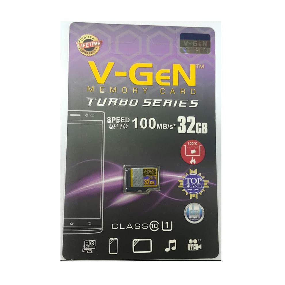 MICRO SD V-GEN 32GB TURBO CLASS10 NON ADAPTER