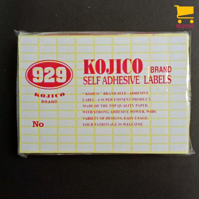 Sticker label harga kertas / self adhesive labels KOJICO 929-No 112
