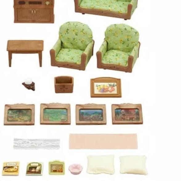 deluxe living room set sylvanian