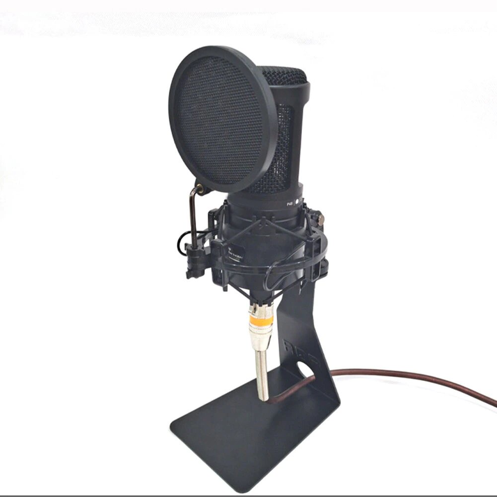 Mini Pop Filter Shield Dual Layer Rotatable 3 Inch For Broadcasting