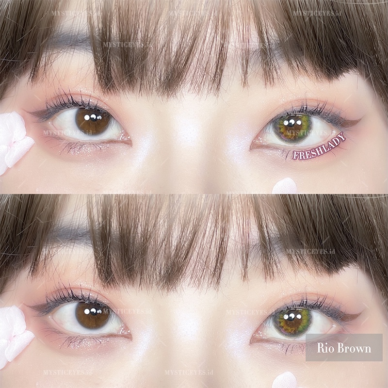 [✅COD] MYSTICEYES SOFTLENS RIO GARDEN SERI 14MM (NORMAL)