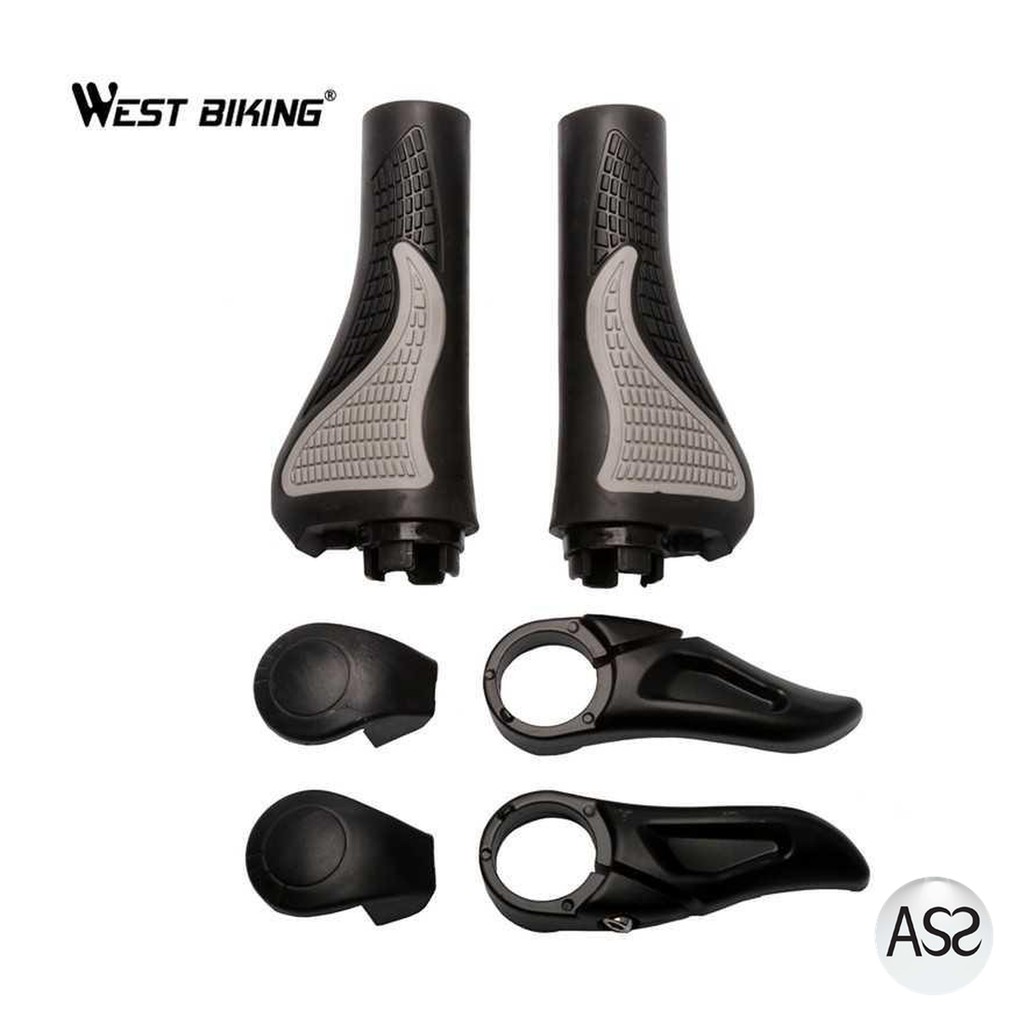 ASS Shop - TaffSPORT Gagang Sepeda Rubber Ergonomic Grip MTB Handlebar - BT1001