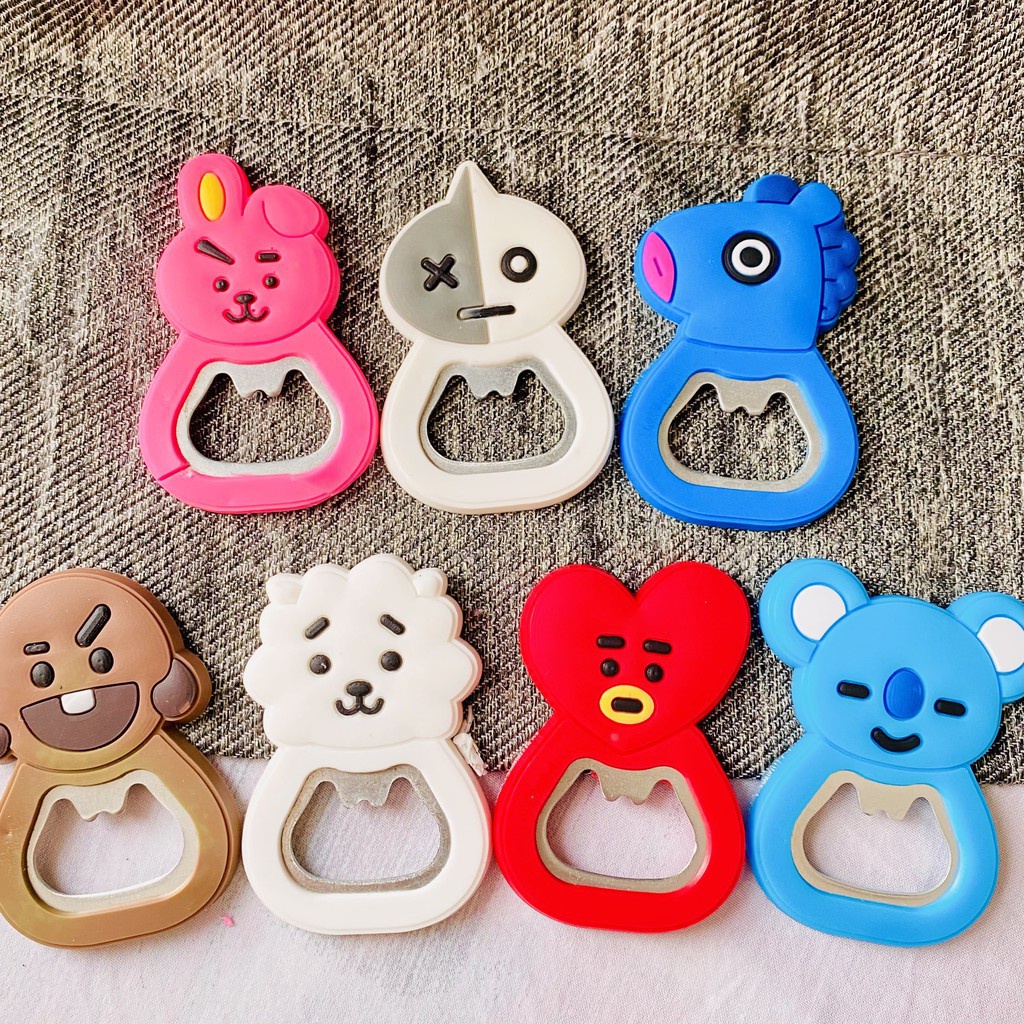 PEMBUKA BOTOL MAGNET KULKAS KARAKTER BT21/BTS