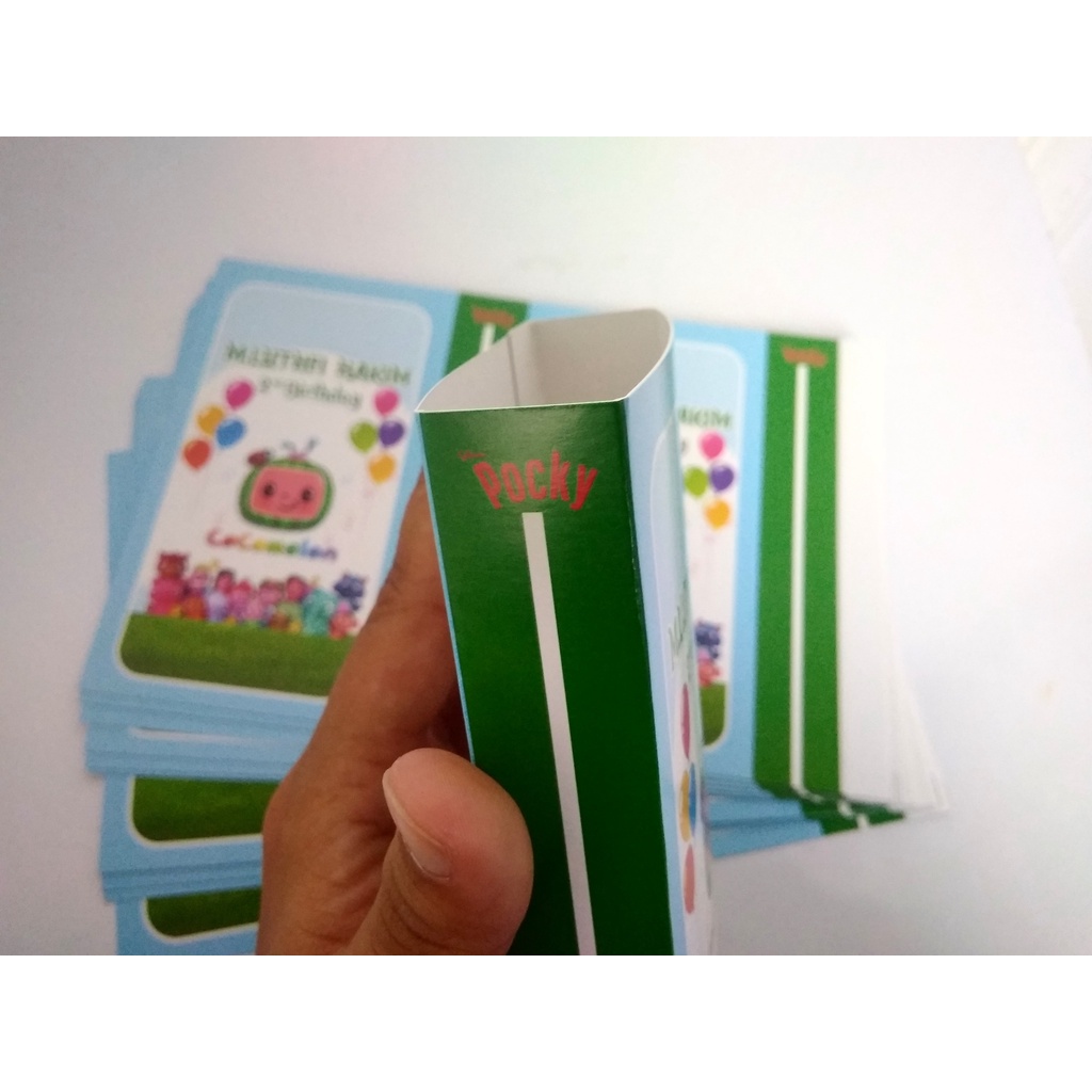 label pocky cocomelon / label snack pocky custom cocomelon / label snack pocky cocomelon