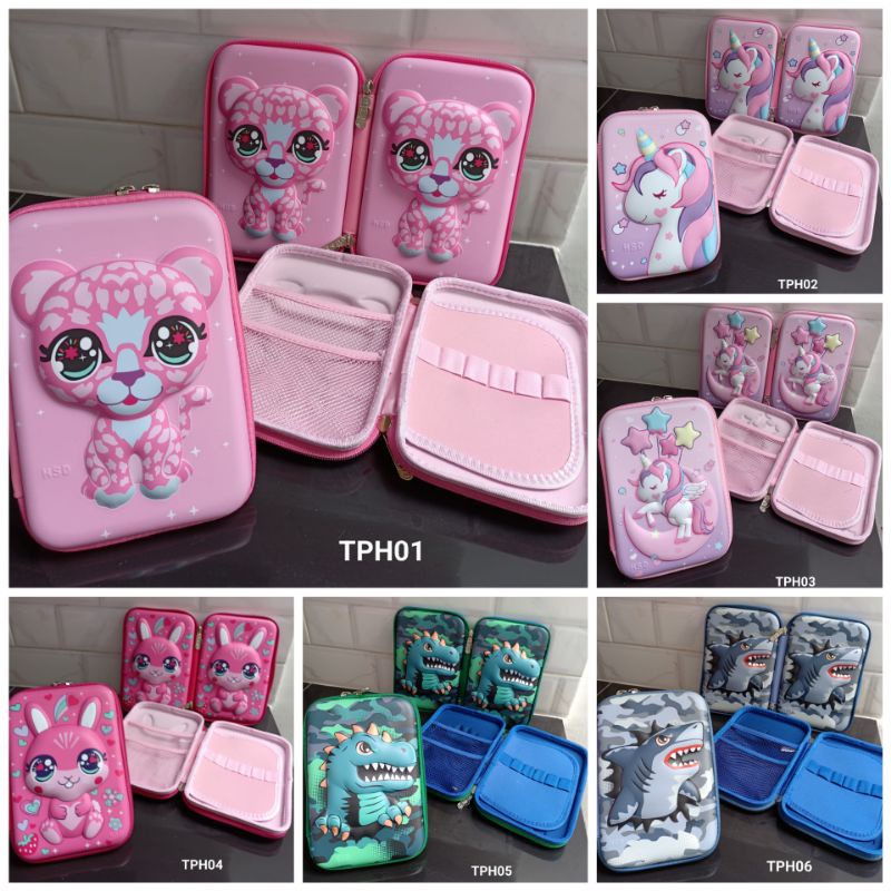 

TEMPAT PENSIL KARAKTER DINO / SHARK / UNICORN /BUNNY