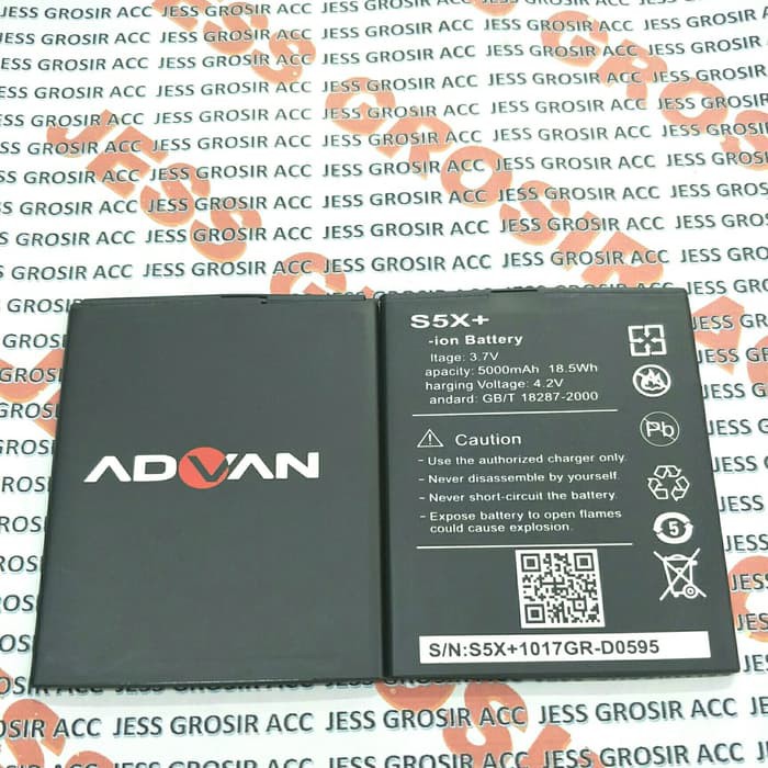 Baterai Battery Original Double Power ADVAN Vandroid S5x+ , S5x Plus