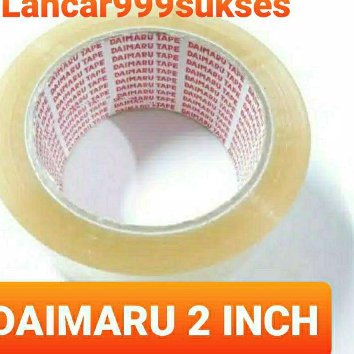 

Update - Lakban bening 2 inch daimaru lakban bening daimaru satu slop / 6 pc <