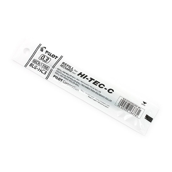 

REFILL BALLPEN PEN PULPEN BOLPOIN PILOT BLS HITEC 0.3MM 0.4MM HITAM