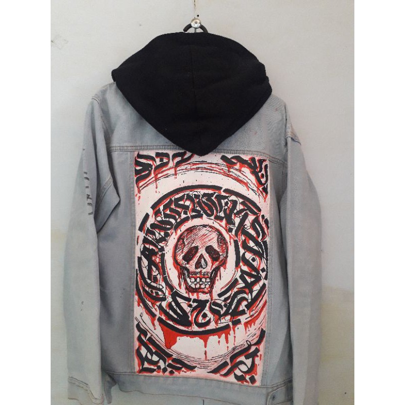 

jaket lukis custom
