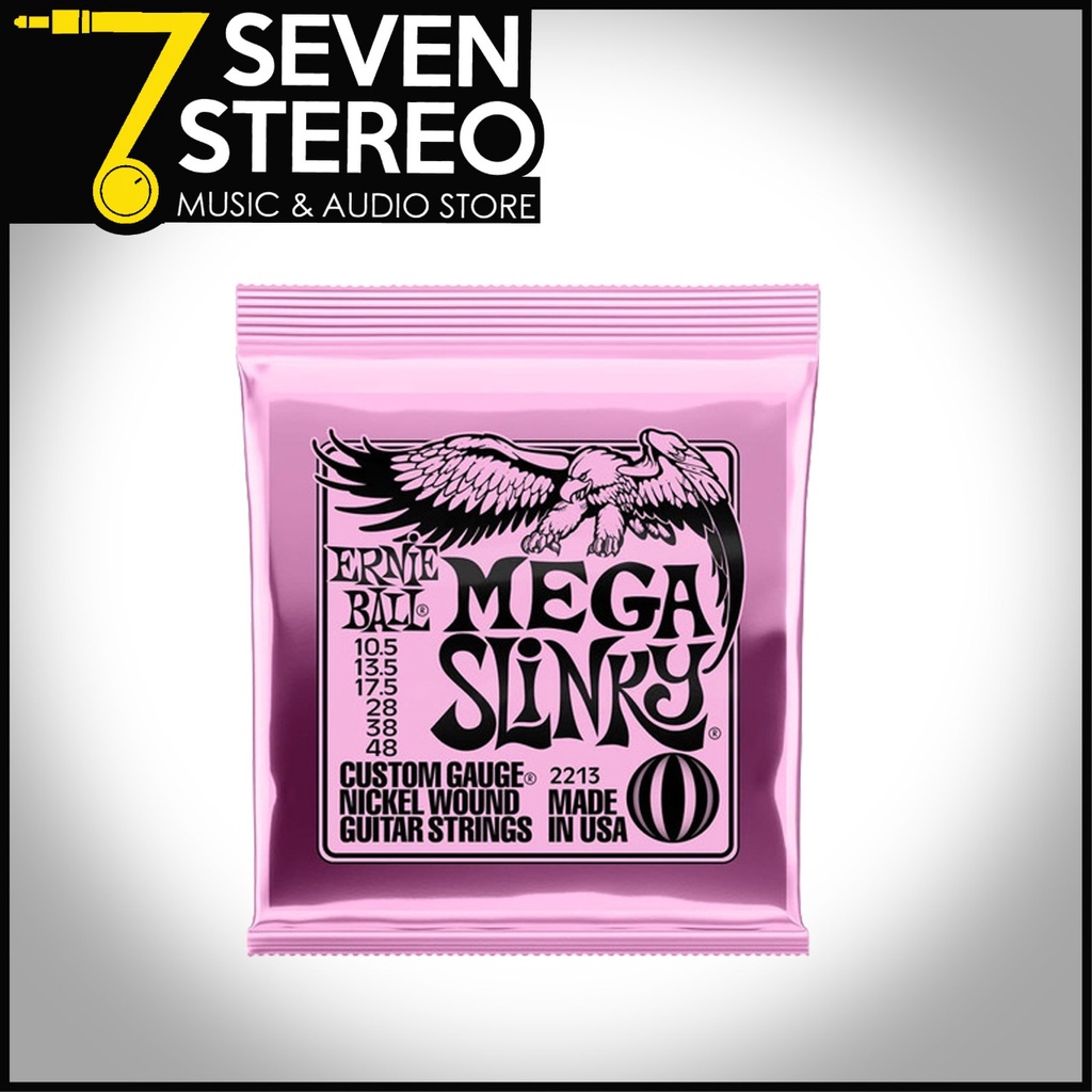 Ernie Ball 2213 Mega Slinky Nickel Wound Electric Guitar Strings 10.5-48