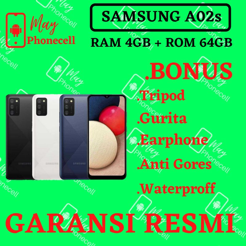 HP Samsung A02s Ram 4GB Internal 64GB HP Samsung A02s Garansi Resmi 1 Tahun