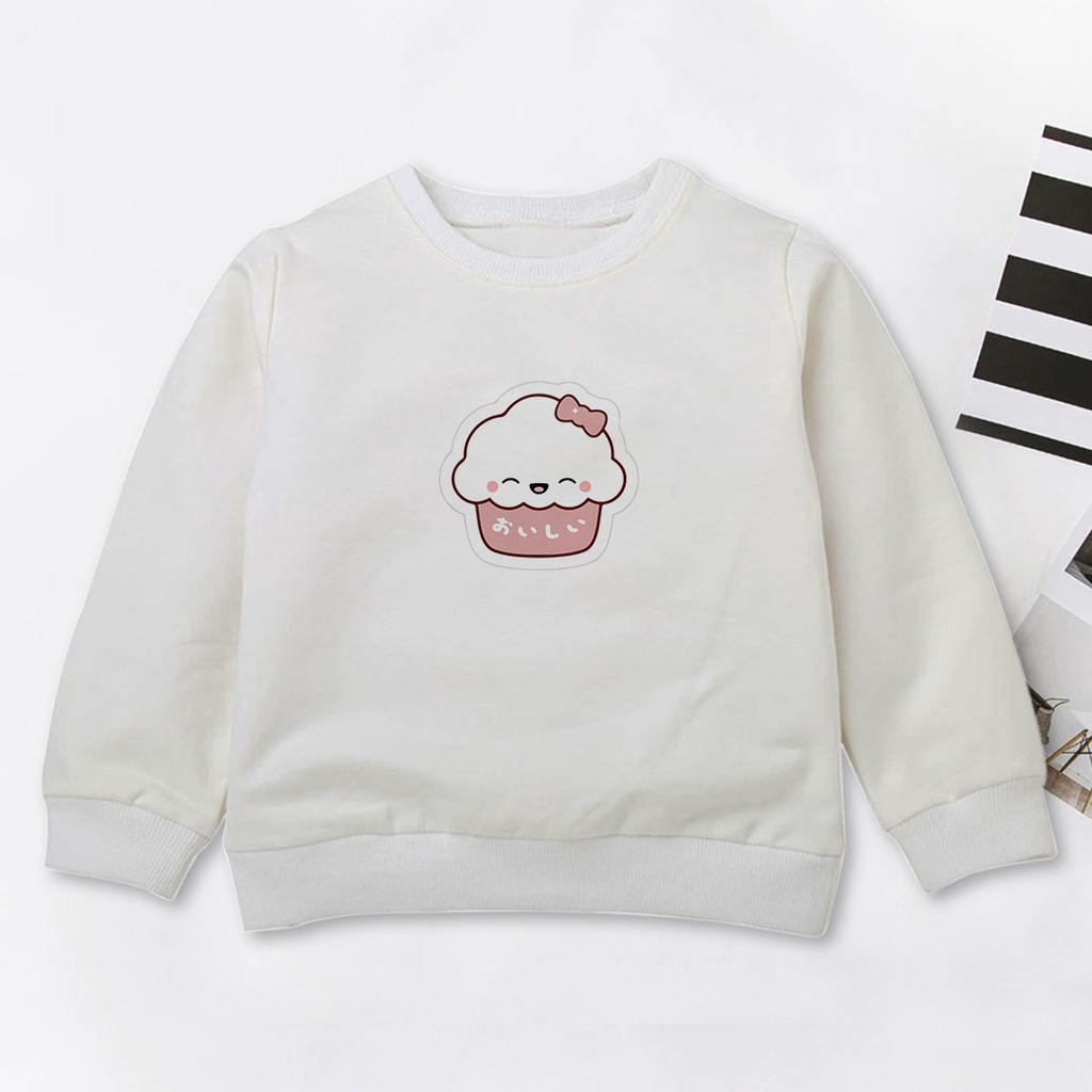 MOSHI MOSHI CREWNECK ANAK TEBAL - SWEATER ANAK KEKINIAN