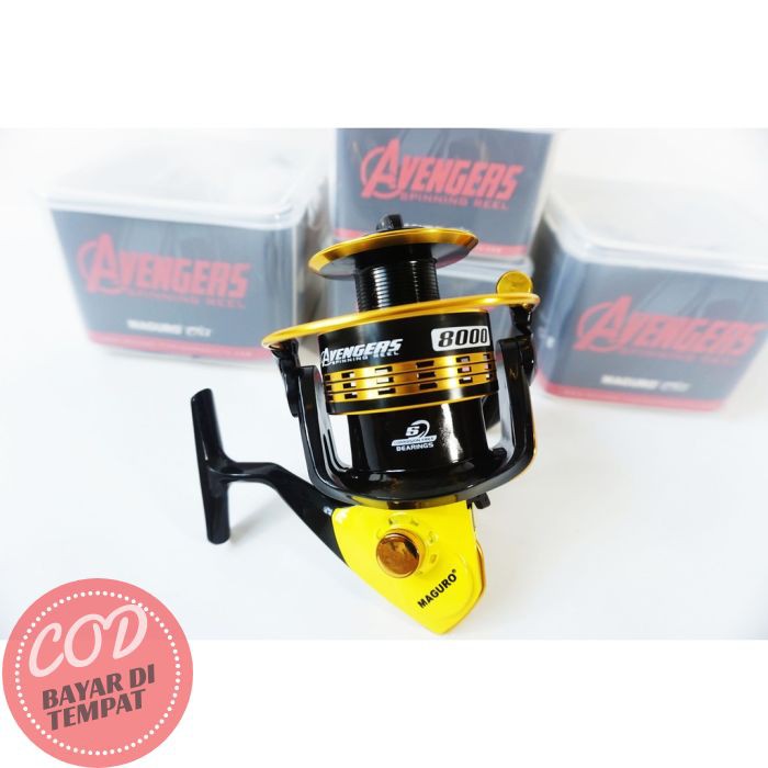New REEL PANCING LAUT MAGURO AVENGER 1000 - 8000 TERKUAT DAN TERLARIS ORIGINAL LEGENDARIS Ready