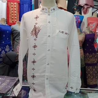  BAJU  KOKO  BORDIR KERANCANG  BUKITTINGGI BAJU  MUSLIM PRIA 