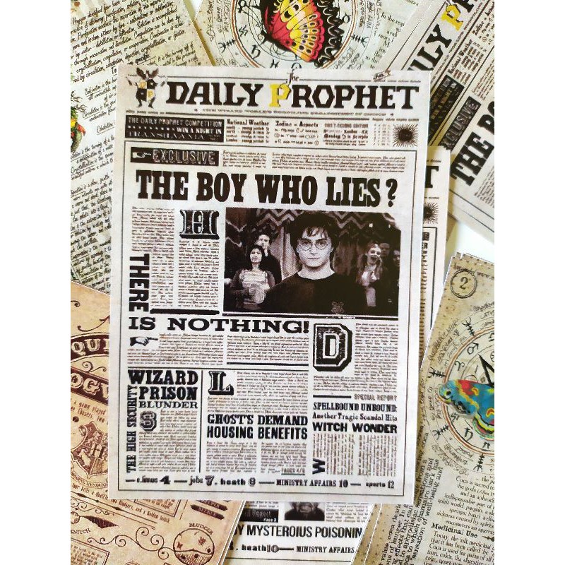 

Harry Potter Seris Paper Vintage buat Bullet Journal By : peachii.id