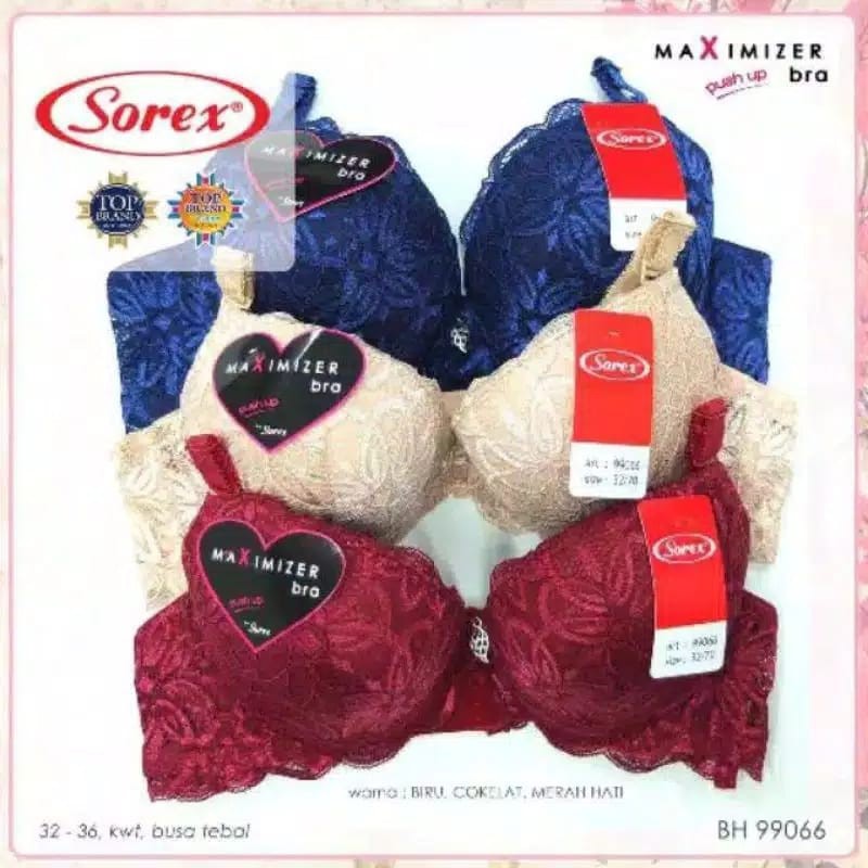 ORIGINAL Bra Sorex  Kawat Busa Tebal Push Up art 99066