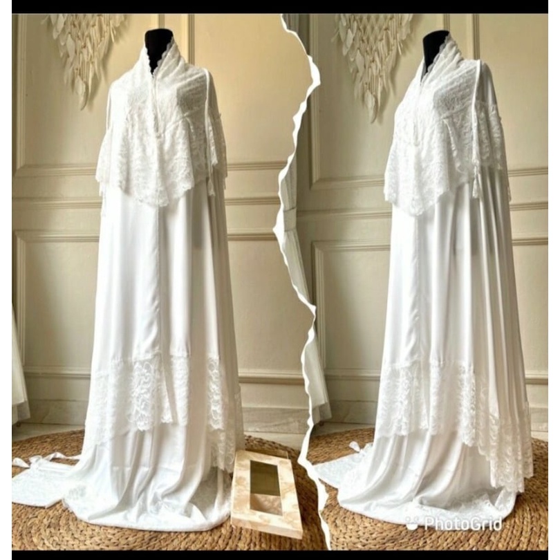 Mukena  Armani silk renda air