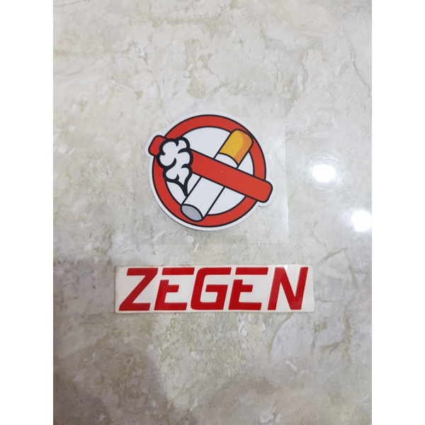Stiker sticker no smoking dilarang merokok import