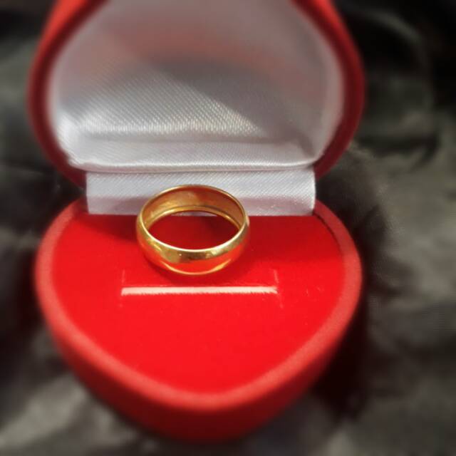 Cincin anak dan dewasa emas asli kadar 65% 16k lokal 22 0,5 1 1,5 g gr gram polos ukir belarotan