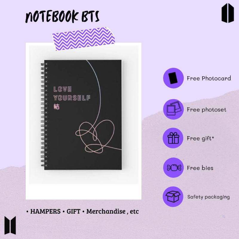

Notebook BTS | Hampers BTS | army fankit/merchandise