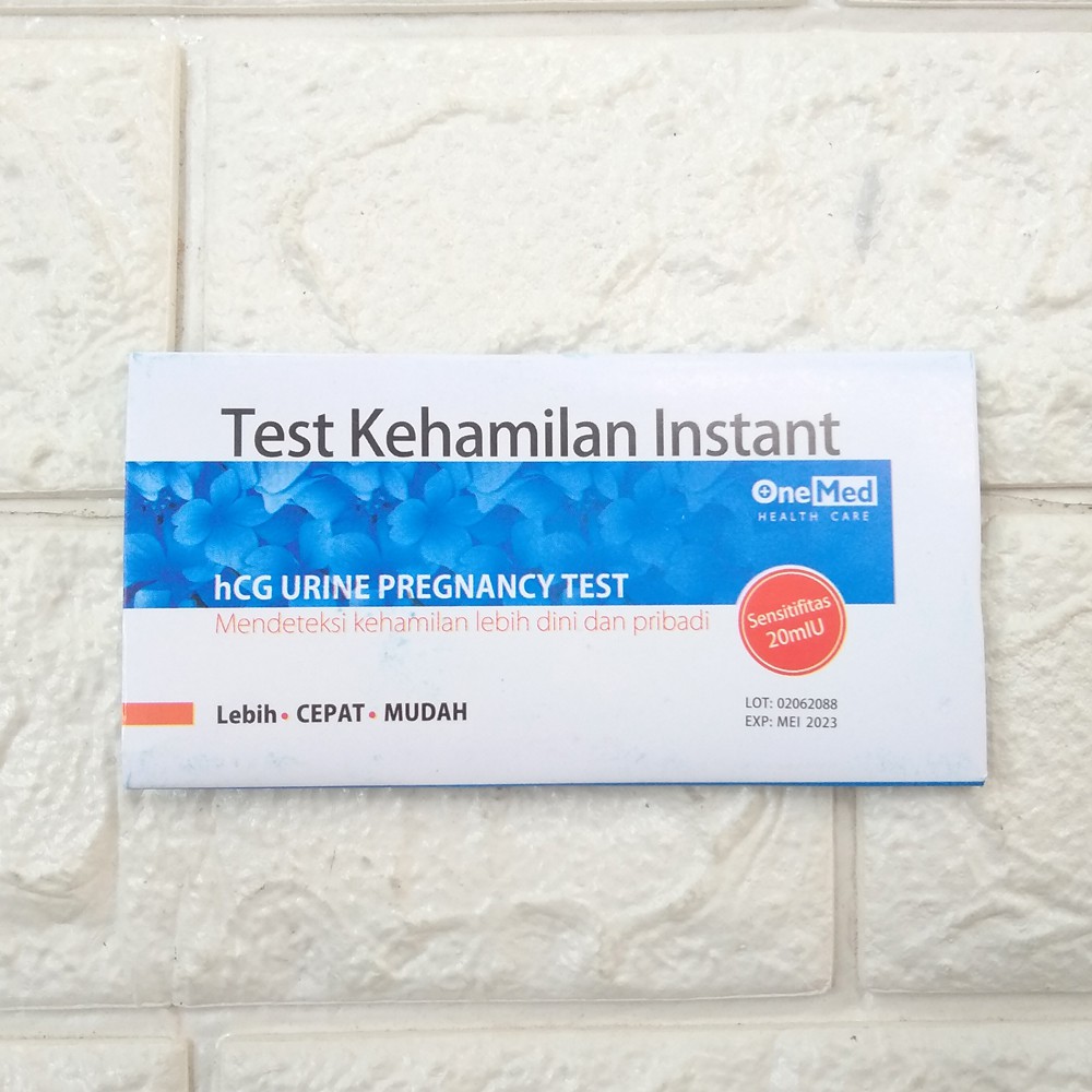 ONEMED TEST Pack Kehamilan INSTANT- Testpack tespek one med HCG urine pregnancy akurat mudah