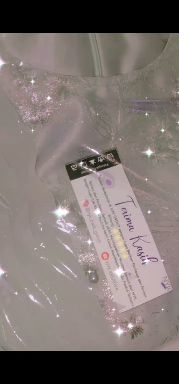 Nyk Batik - Batik Couple Paula Tulle Slendang Payet Mutiara | Couple Kondangan