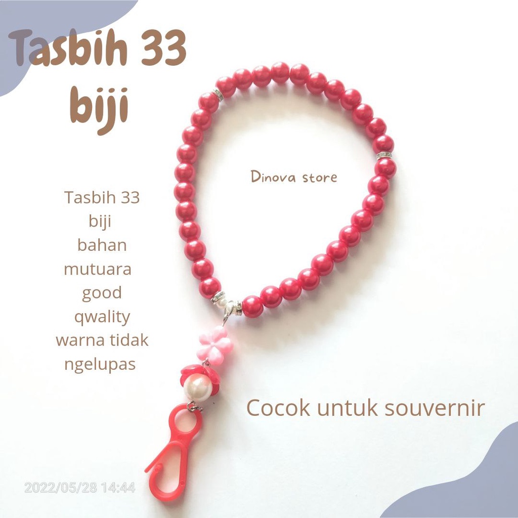 TASBIH 33 BIJI/tasbih 33 butir/tasbih mutiara/souvenir/souvenir umroh haji