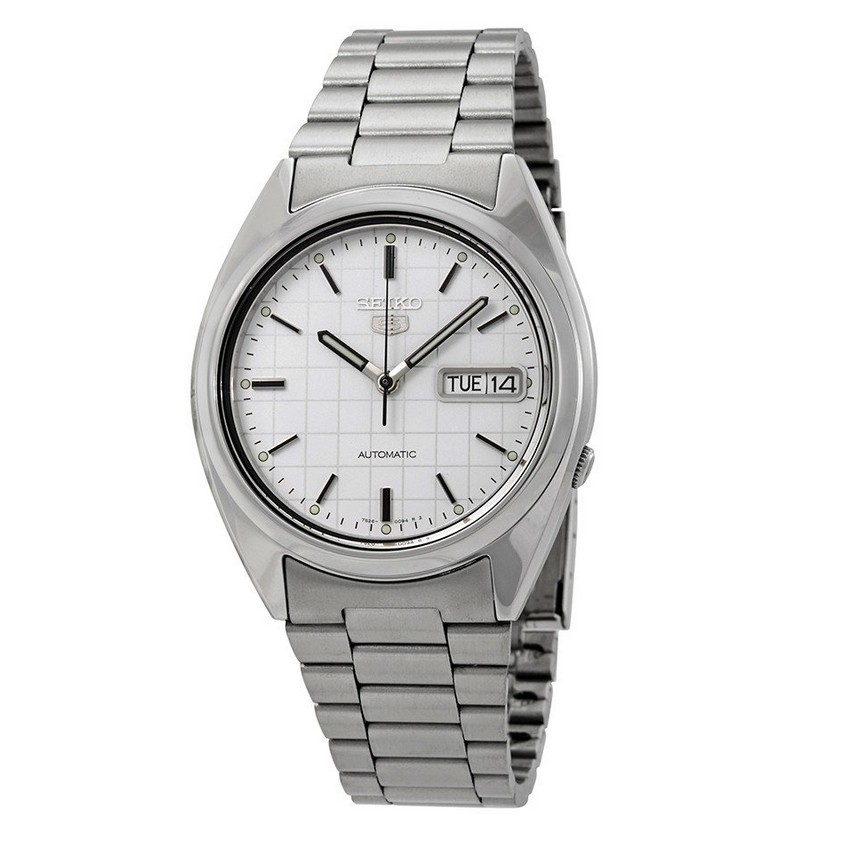 seiko 5 white dial