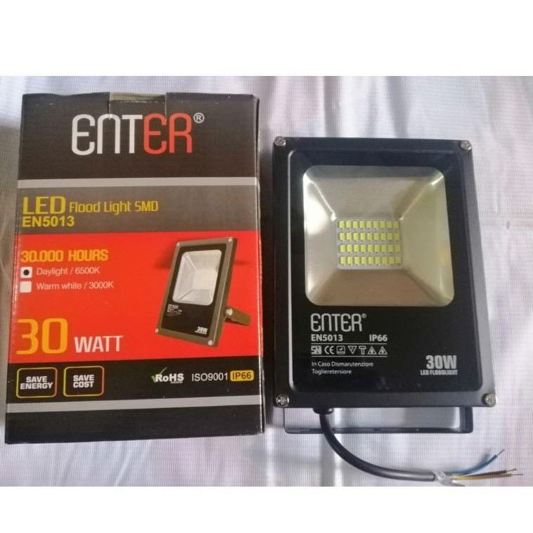 ENTER FLOOD LIGHT / KAP LAMPU SOROT / LAMPU TEMBAK LED 30 WATT / LAMPU SOROT LED