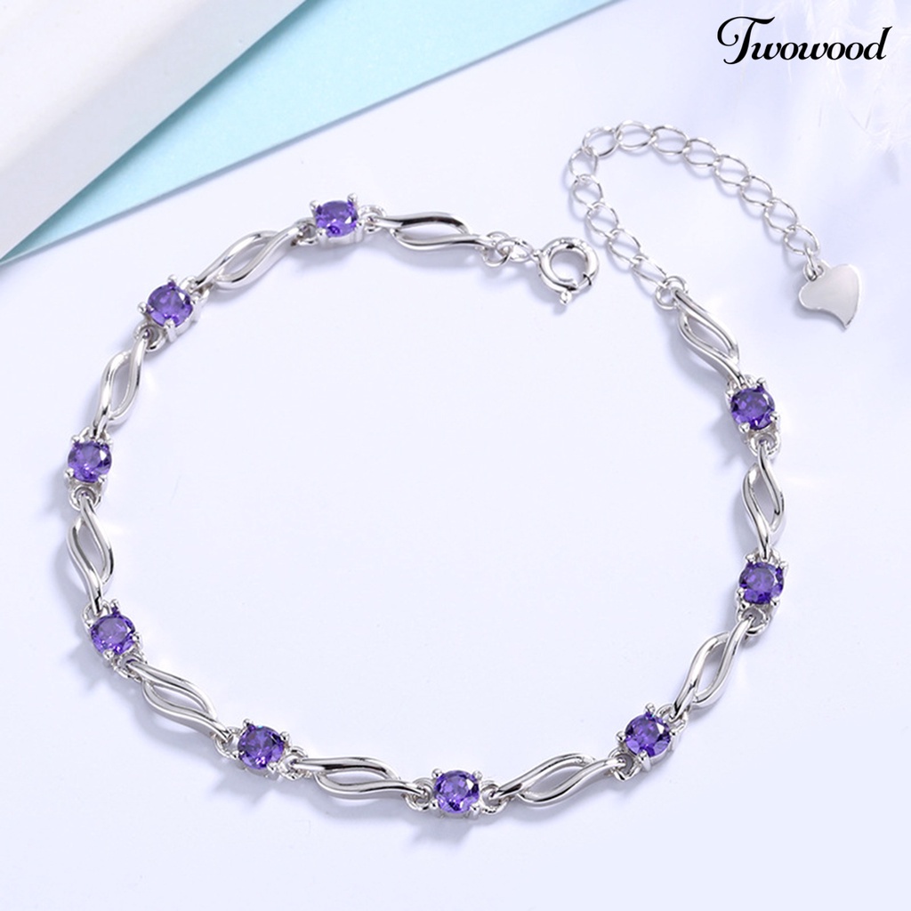 Gelang Rantai Berlian Imitasi Adjustable Untuk Wanita