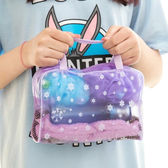 MU445 Tas Travel Kantong Tas Make Up Kosmetik Multifungsi Pouch Tempat Make Up Kosmetik Serbaguna