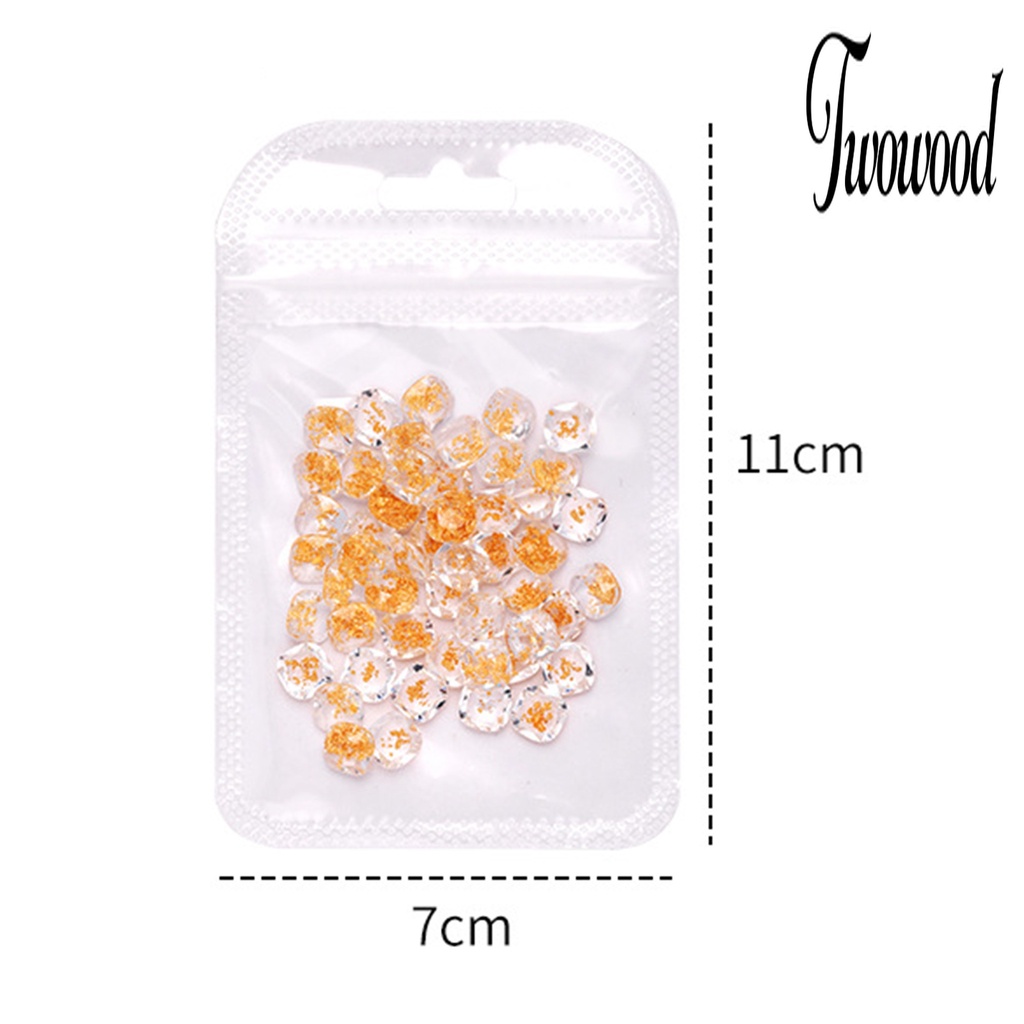 50 Pcs Ornamen 3D Bahan Resin Tahan Air Untuk Dekorasi Nail Art