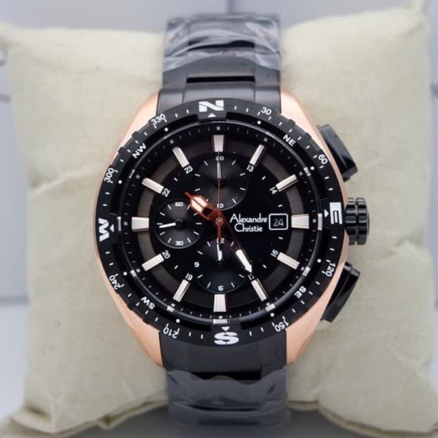 Alexandre Christie 6436 - AC6436MC Black Rosegold ORIGINAL