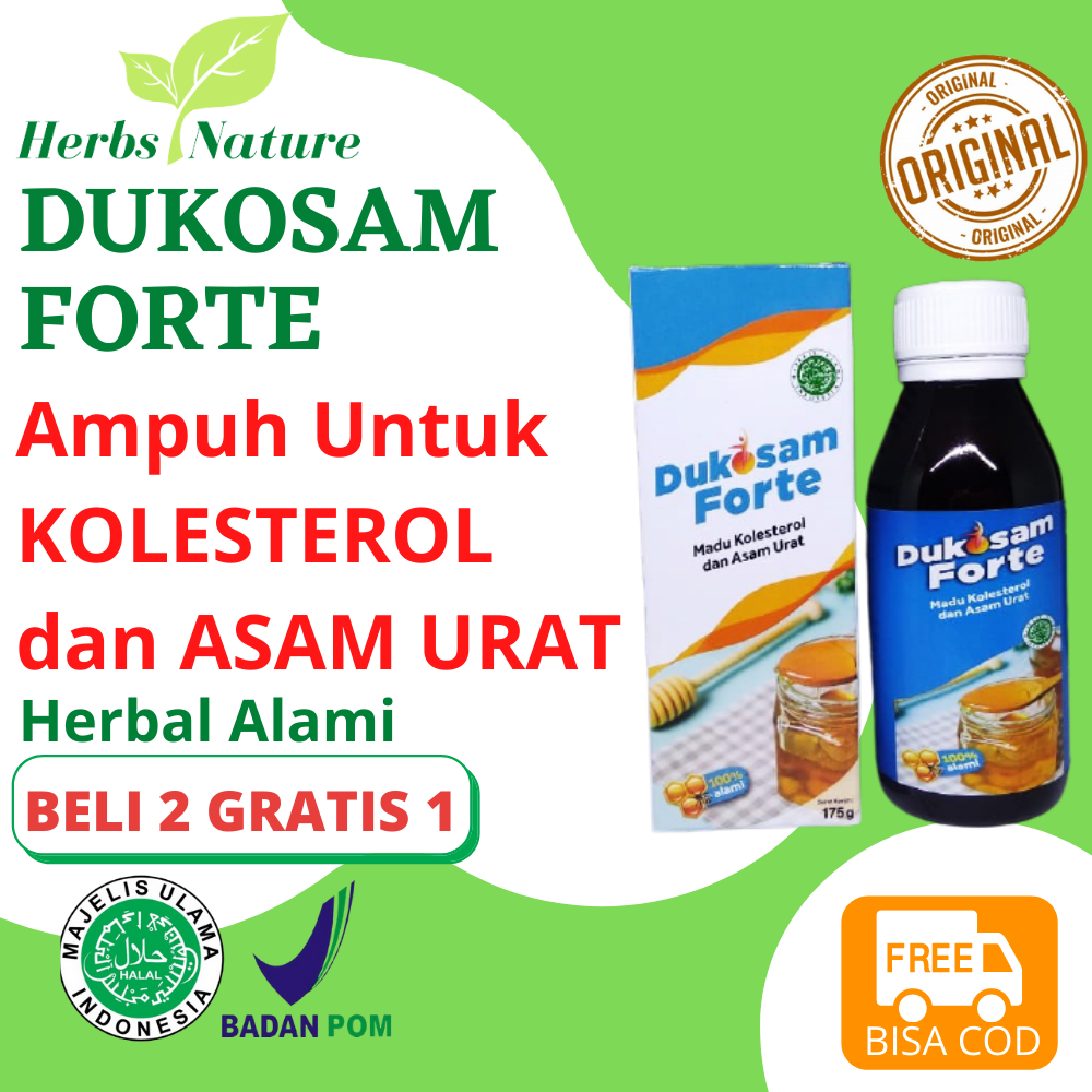 DUKOSAM FORTE Forte Suplemen Suplemen Minuman Madu Herbal Obat Kolesterol Obat Asam Urat Nyeri Sendi