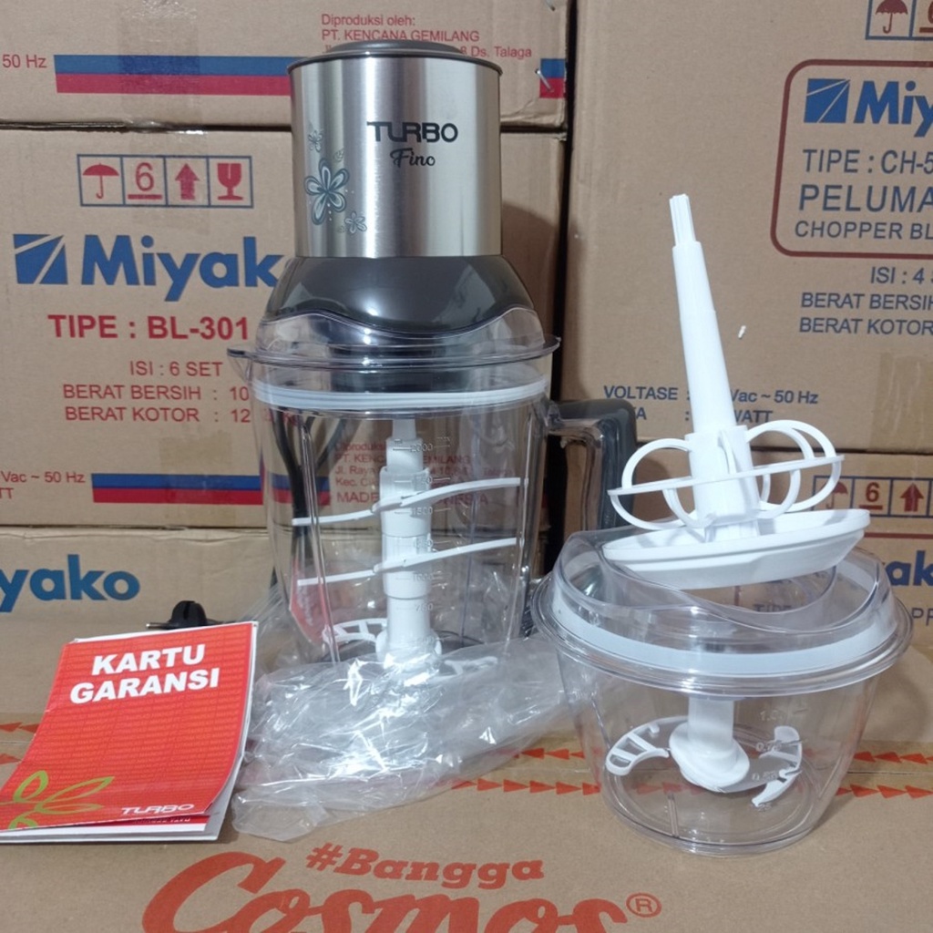 Turbo fino chopper Food Processor 2 L /Ehm 8399 Bergaransi ch 200 ch200