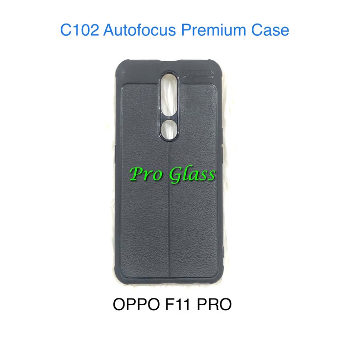 C102 OPPO F11 PRO Auto Focus Case Premium TPU leather Silicon